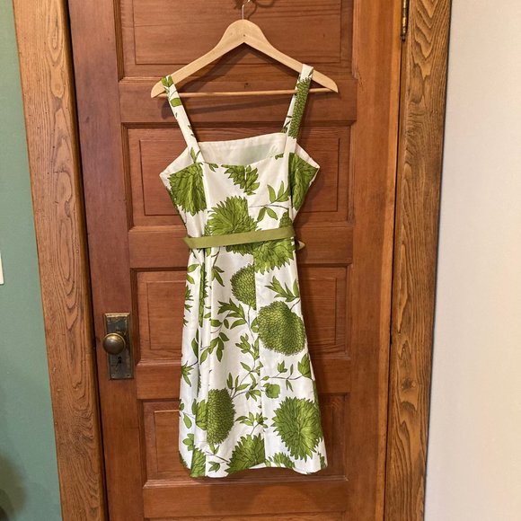 Jessica Howard Green and White Floral Dress (Women's 8 Petite) - Picture 2 of 5